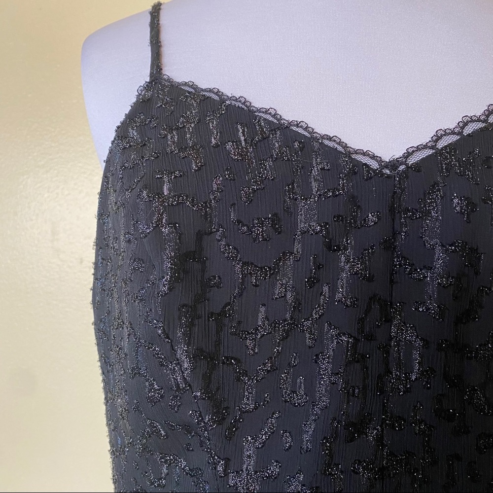 Bcbgeneration Black V-Neck Spaghetti Strap Romper - image 5